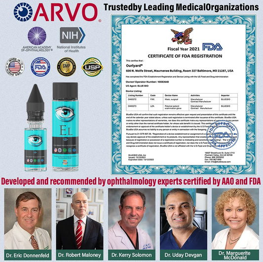 EYESLIGHTยฎ Nano Vision Repair Eye Serum โ
FDA Approved(Suitable for presbyopia, dry eye syndrome, glaucoma, and cataracts)