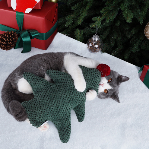 Christmas Tree Catnip Pillow Bite & Scratch Resistant Cat Toy