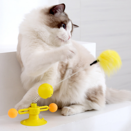 Windmill Chick Interactive Cat Toy
