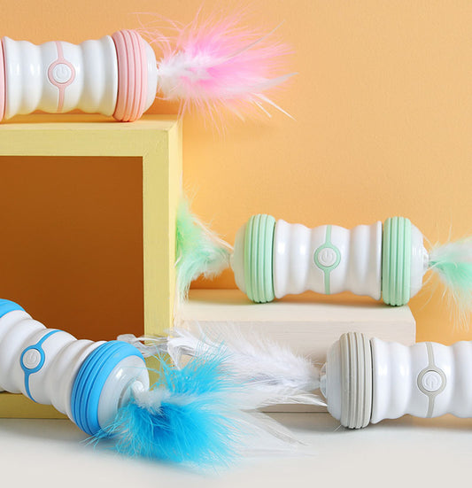 Automatic Interactive Toys With Feather For Cats