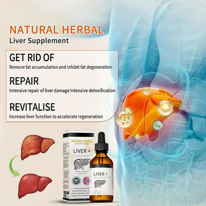 AnnieCare® Suplemento natural à base de ervas para o fígado - Poderoso suporte ao fígado - Desintoxicação e reparo - Reduz o açúcar no sangue e os lipídios