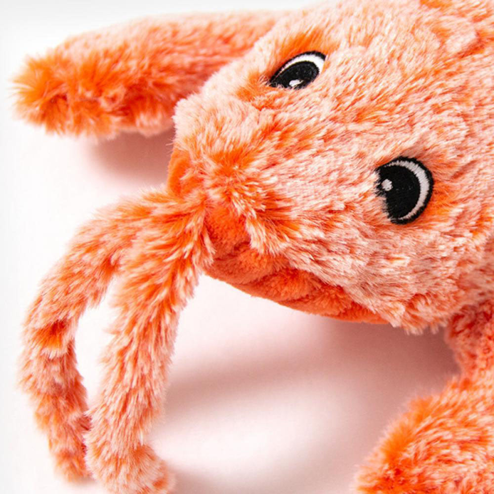 Jumping Lobster Plush USB Charging Interactive Cat Toy with Catnip