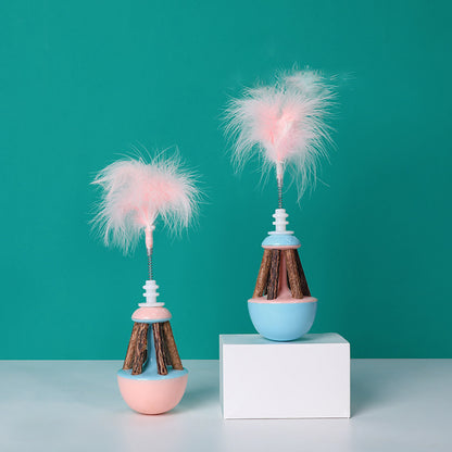 Silvervine Feather Tumbler Interactive Cat Toy