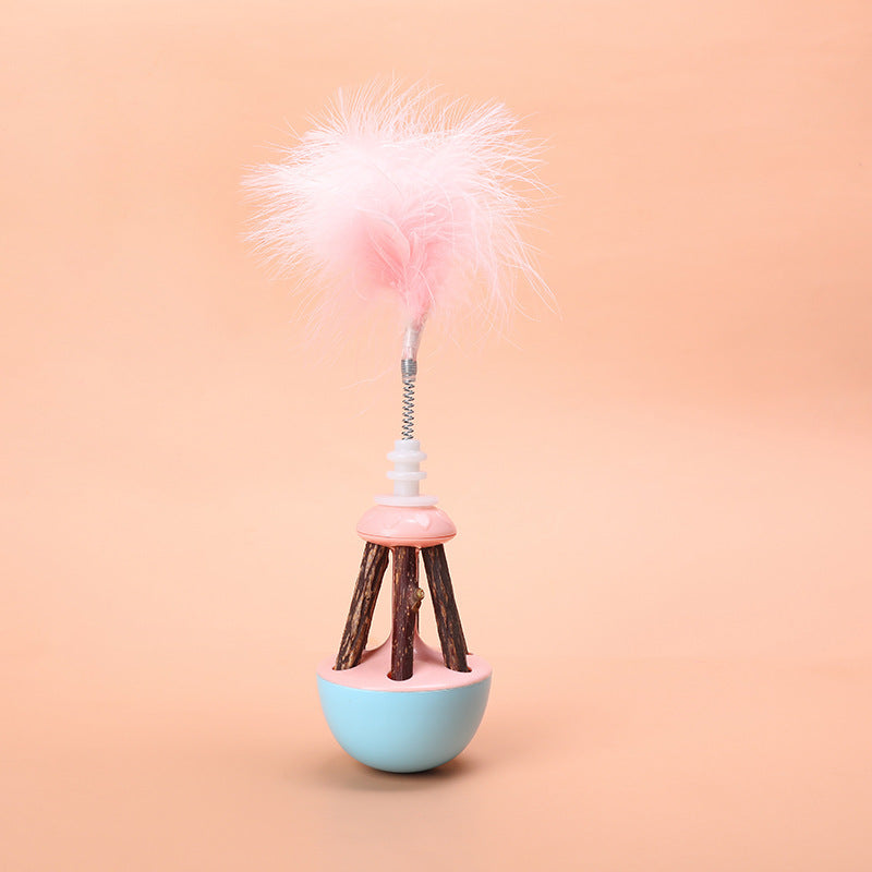 Silvervine Feather Tumbler Interactive Cat Toy