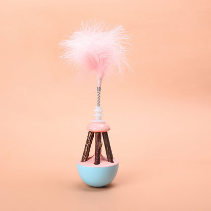Silvervine Feather Tumbler Interactive Cat Toy