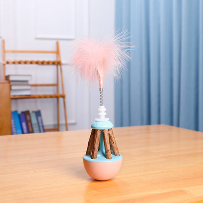 Silvervine Feather Tumbler Interactive Cat Toy